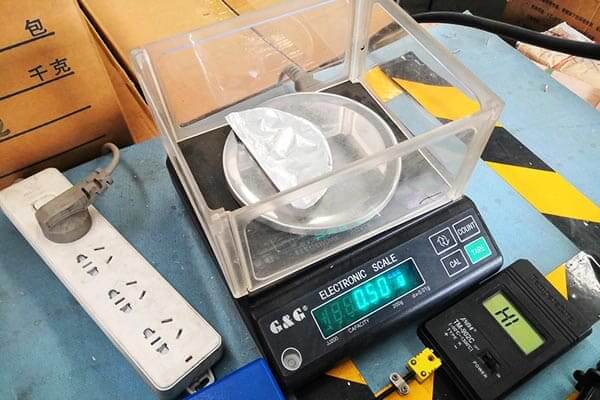 Aluminum foil basis weight calculation